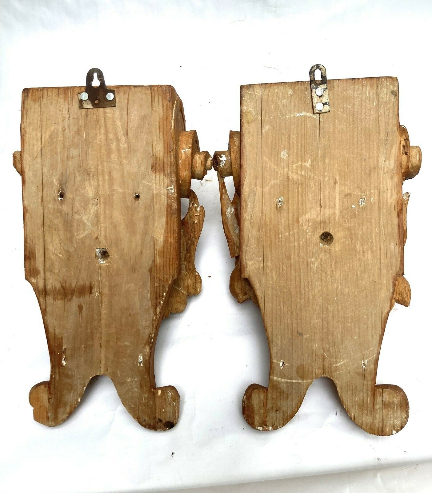 Pair Of Antique Carved Wood Corbels From Bristol photo 950.0