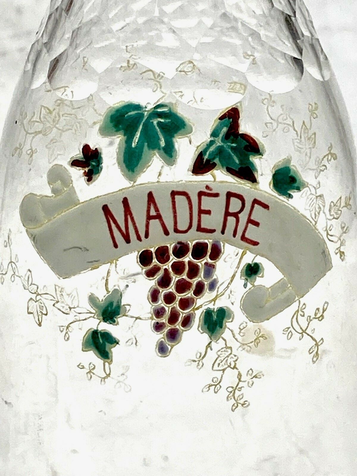 Set Of 5 Vintage Restaurant Decanters With Handpainted Labels From France photo 1150.0