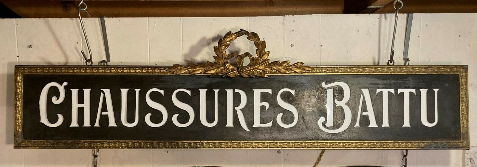 Magnificent French Lighting Up Trade Sign photo for sale