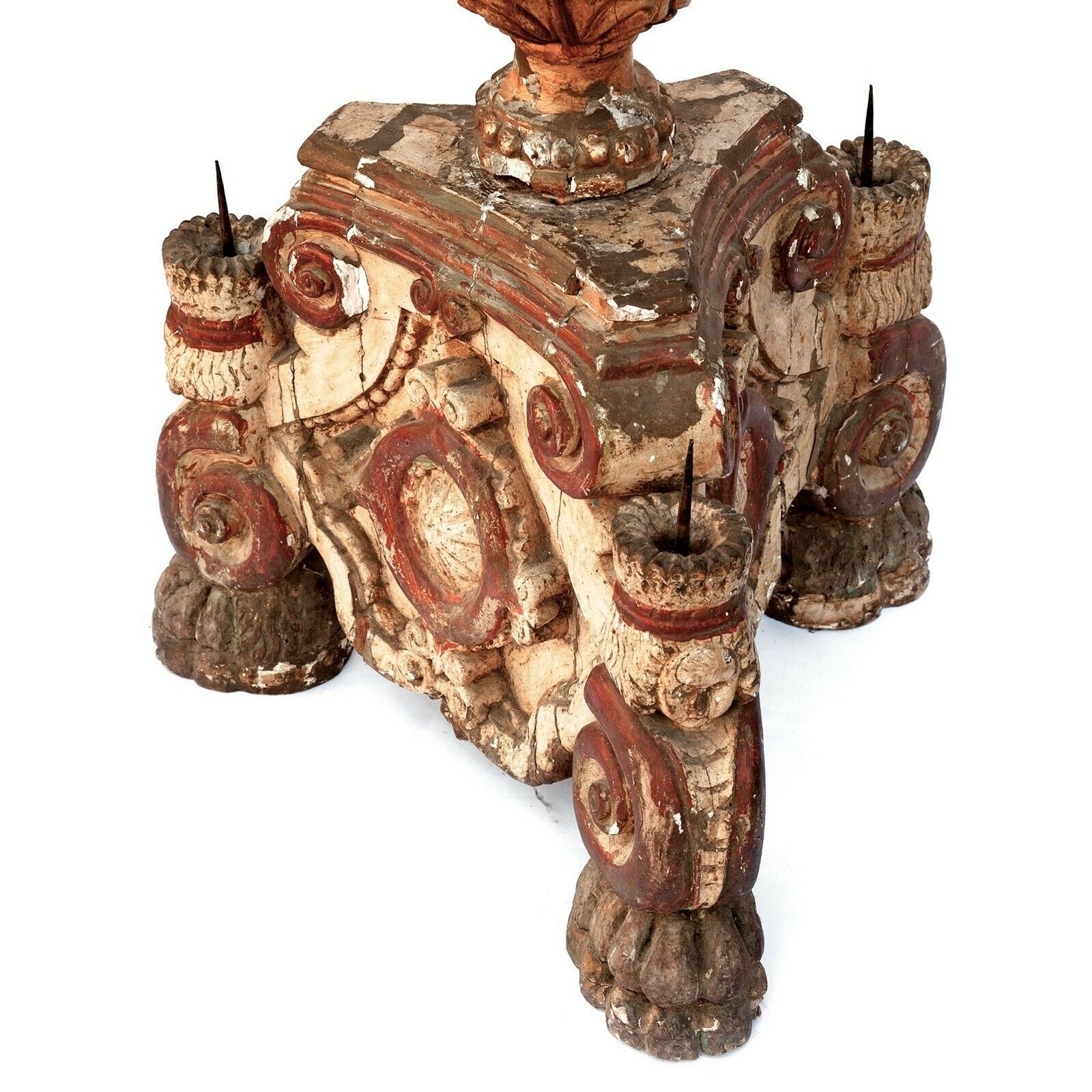 Magnificent Late 17th Century Baroque Torchere From N. Italy photo furniture
