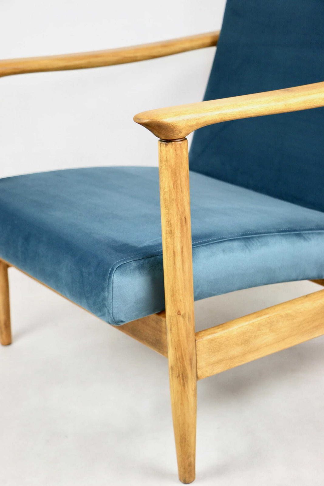 photo furniture Gfm 142 Armchair, Designed By Edmund Homa From The 70s, Navy Blue   2 Pieces Available