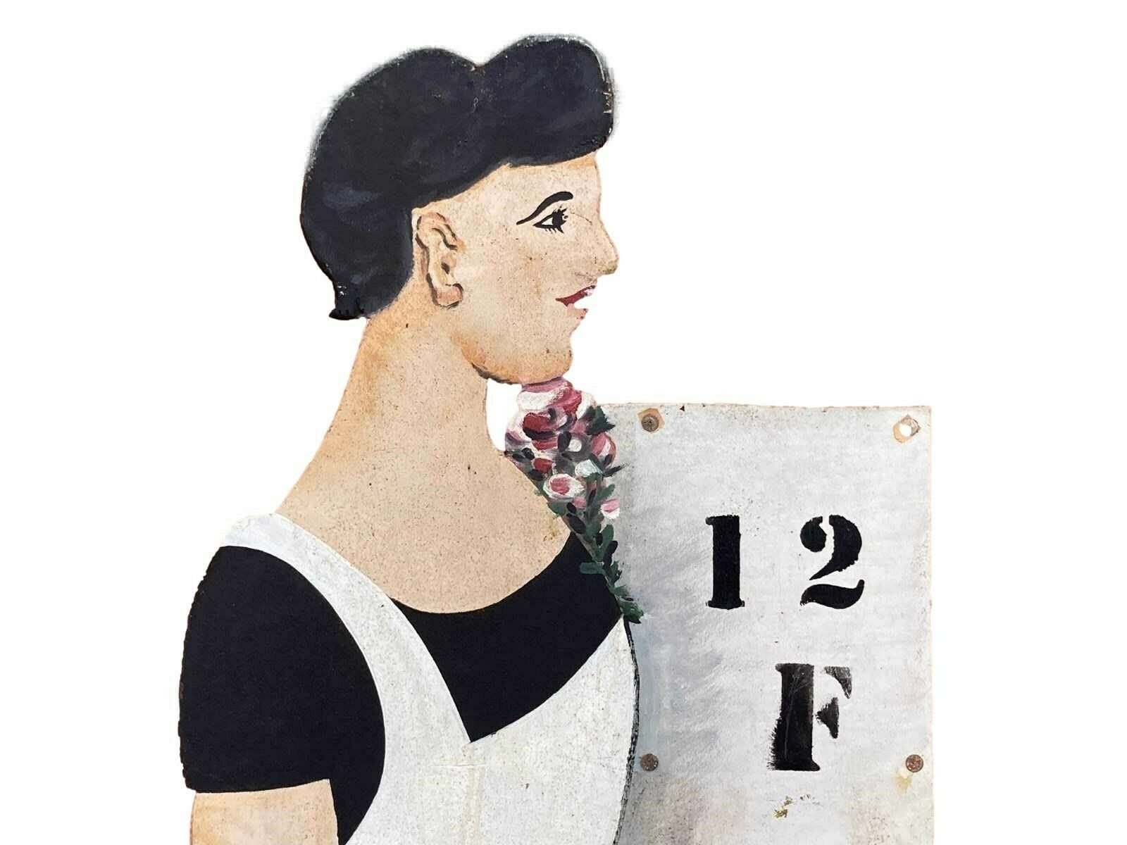 Nostalgic 1970's Restaurant Sign From France photo for sale