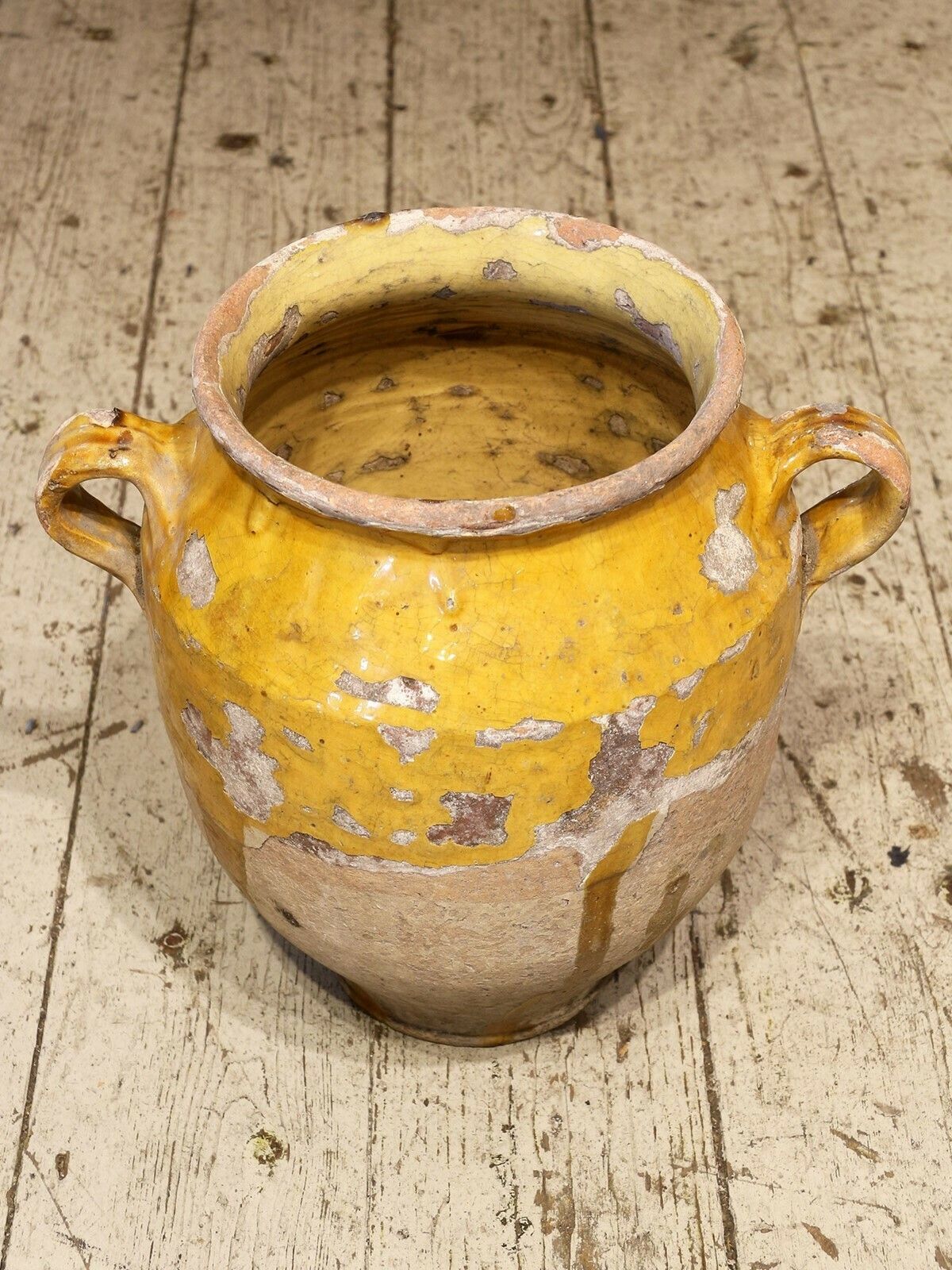 Pair Of Very Large Earthenware 'Confit' Pots From Provence photo 690.0