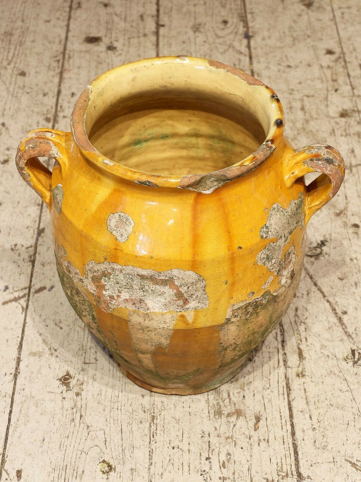 Pair Of Very Large Earthenware 'Confit' Pots From Provence photo vinterior