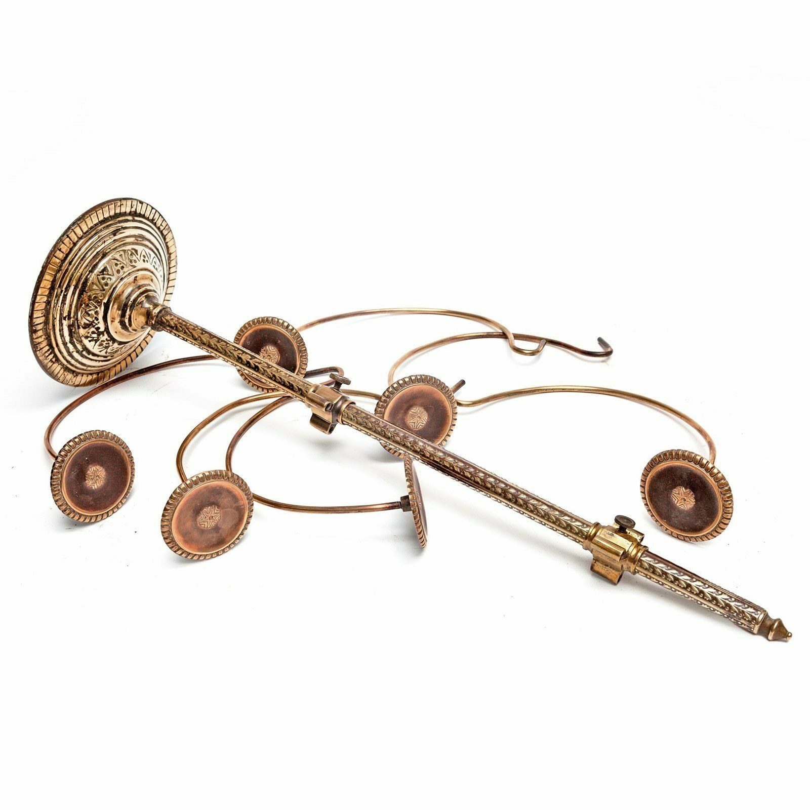Chased Brass Counter Top Hatstand From Millinery Shop photo furniture