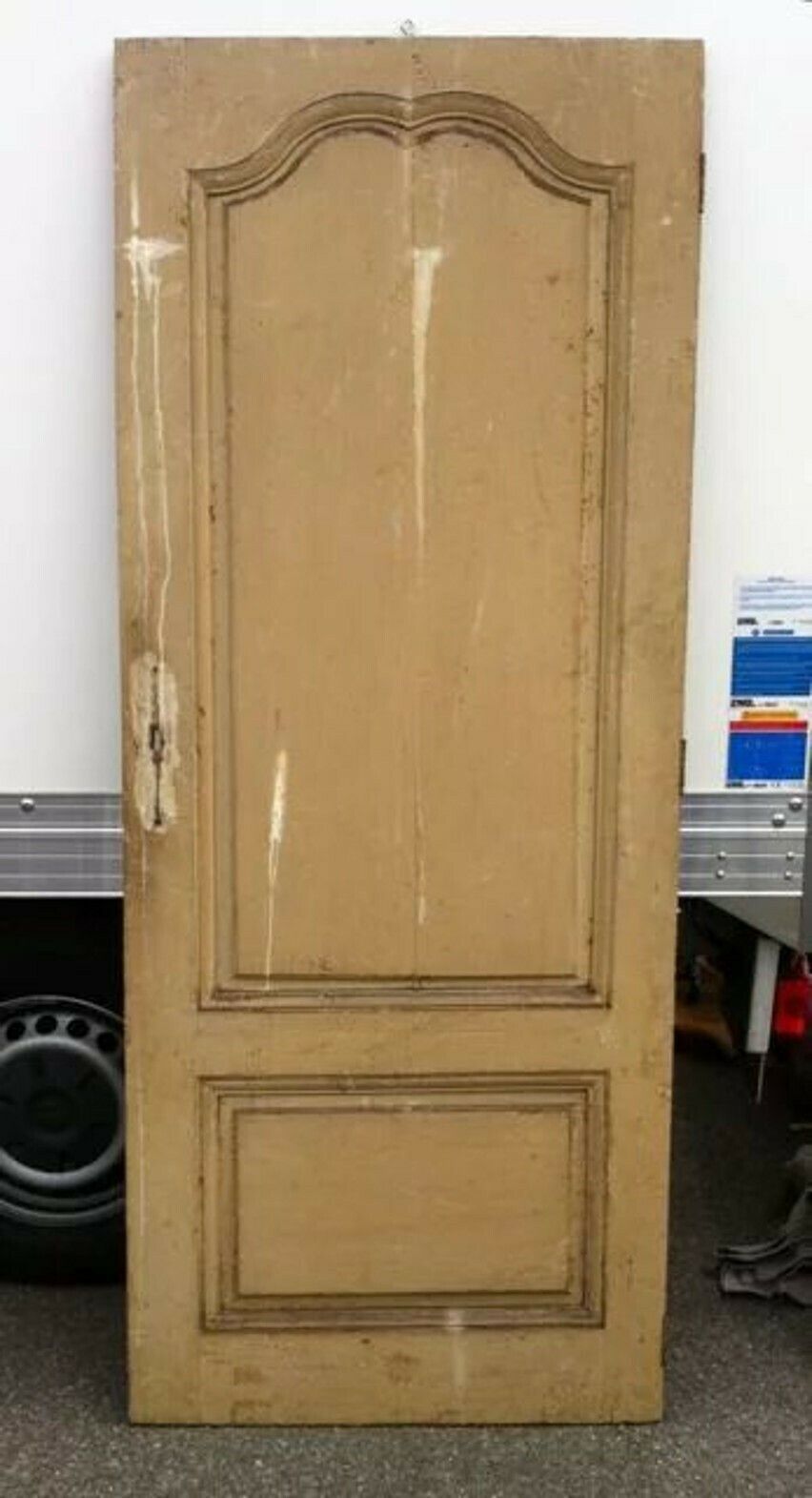 19thc. 'Papier Peint' Door With Aqueduct Scene photo for sale