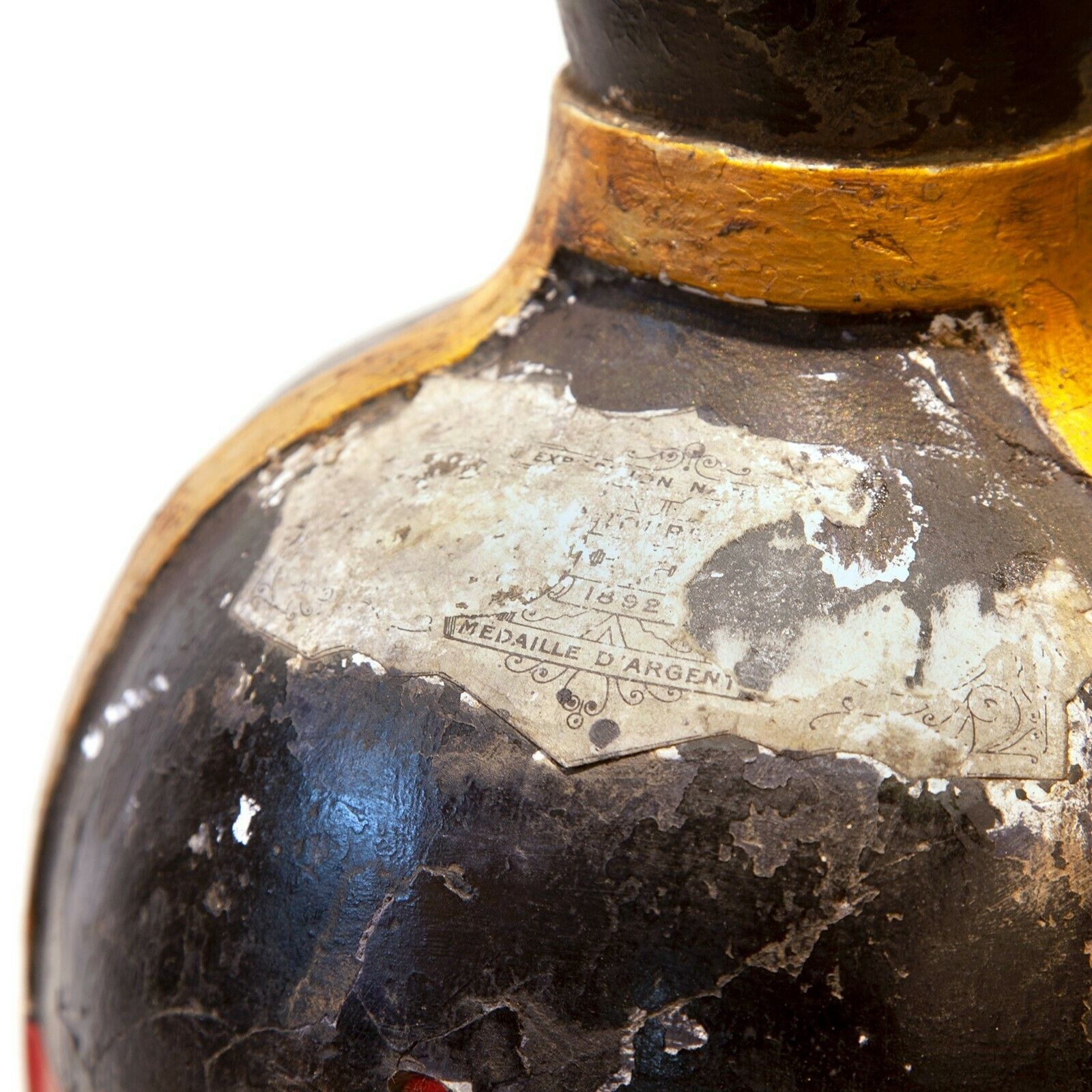 Pair Of Giant Dummy Advertising Bottles For French 'Rhum' photo vinterior
