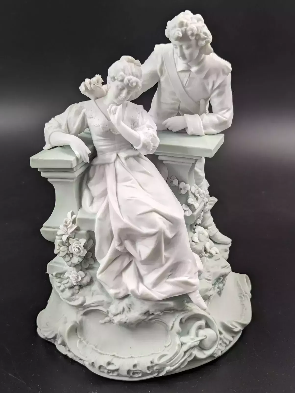 Parian Biscuit Figurine By Triebner Ens & Co, Volkstedt, C. 1894 1900. photo vintage