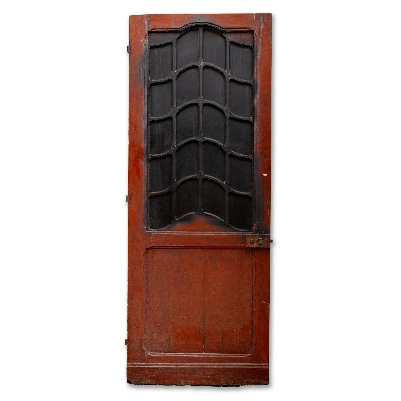 Antique Art Nouveau Mirrored Store Front Door From France. photo vintage