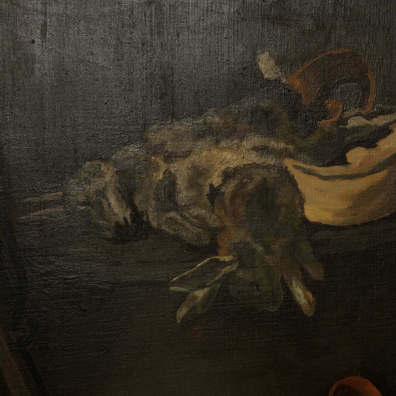 Mid Century Hunting Still Life Oil Painting photo 1680.0