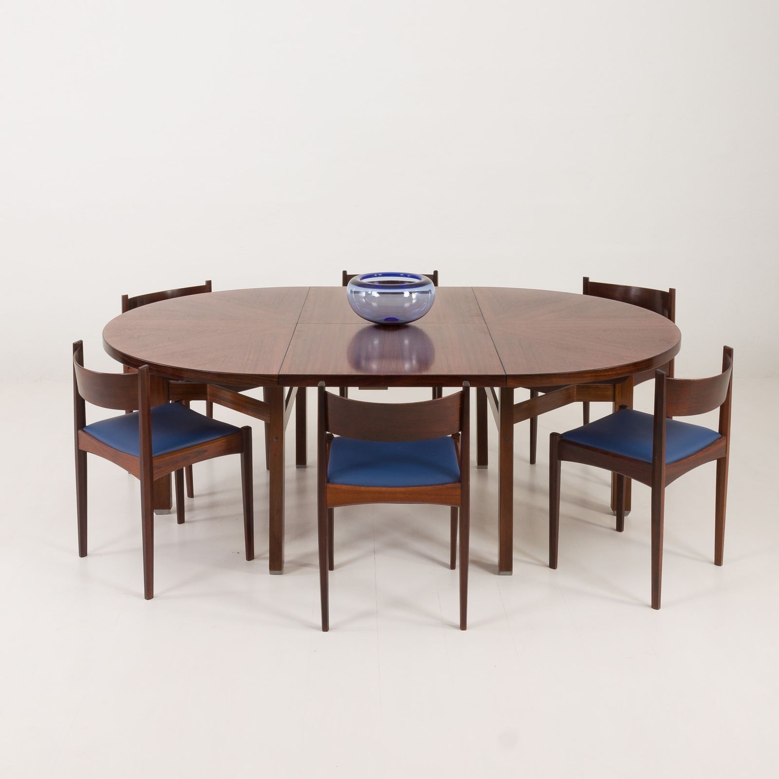 Ico Parisi And Louisa Parisi Set Of 6 Rosewood Chairs For Mim, 1950s photo for sale
