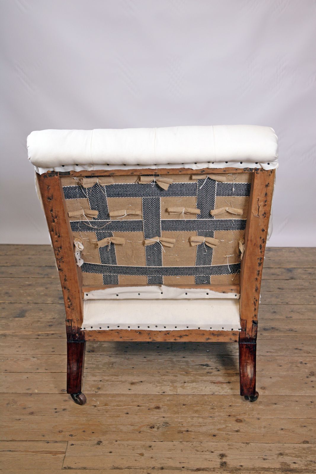 A Refined 19th Century Country House Buttonback Open Armchair photo vintage