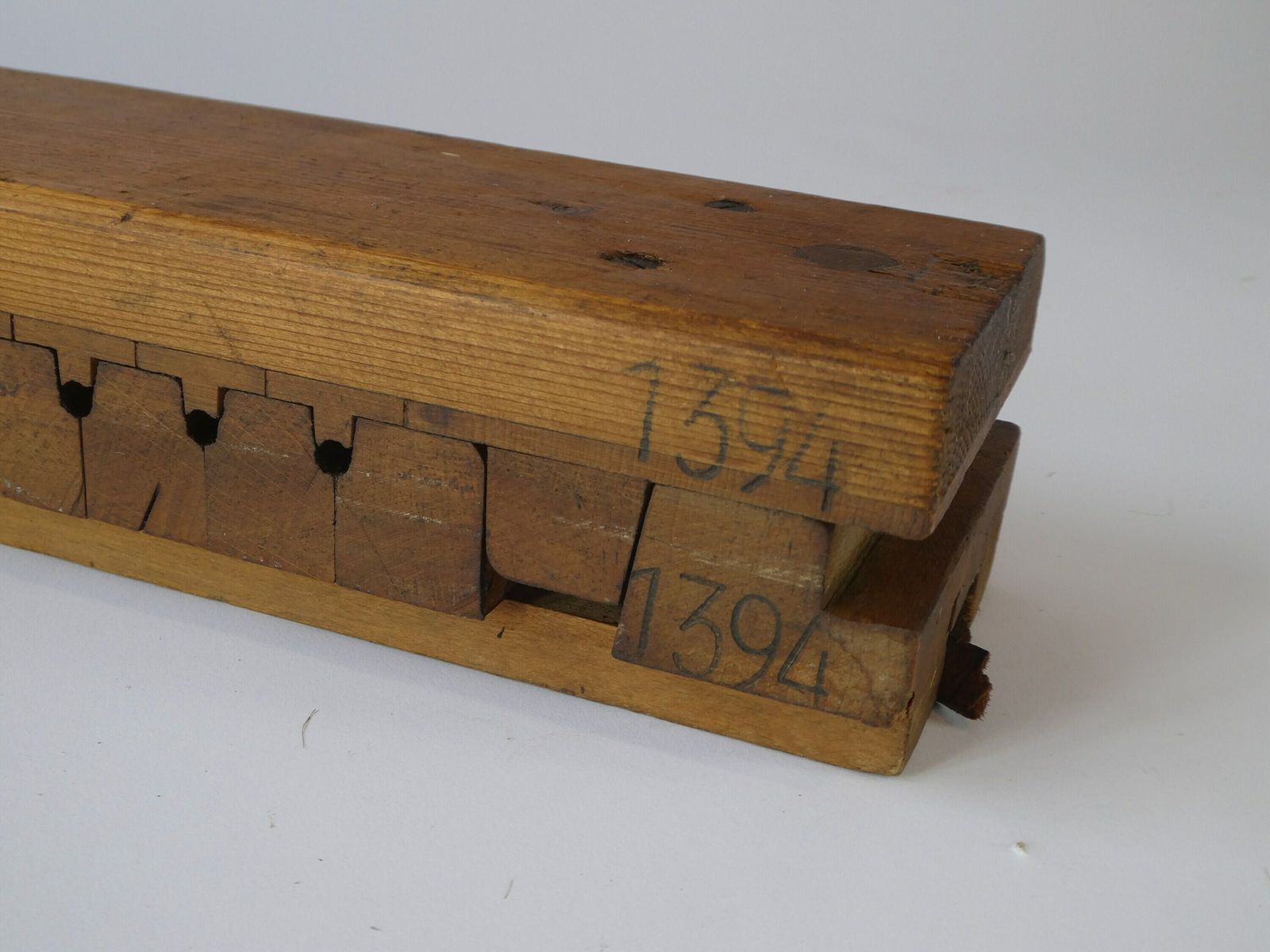 Large Antique German Wooden Cigar Press, Hart & Hertel Cigar Box With 20 Sections, Tobacciana Mold photo vinterior