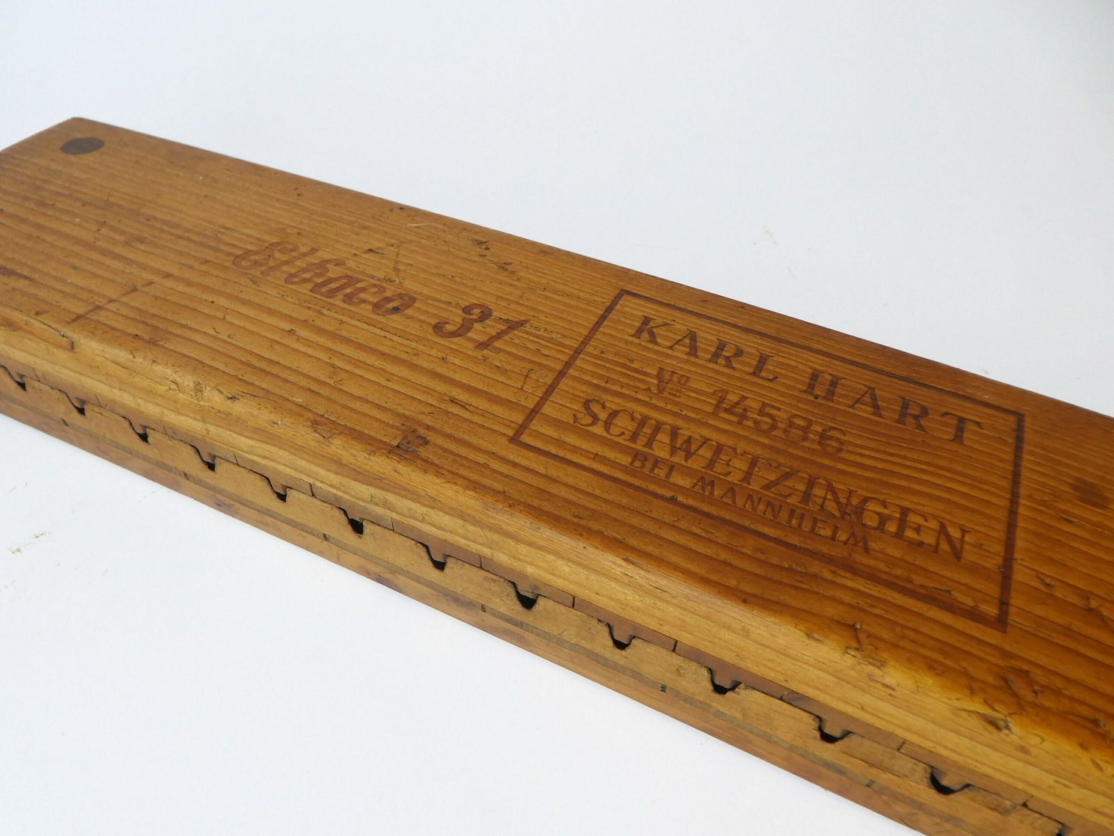 Antique German Wooden Branded Cigar Press , Kart Hart Cigar Box With 20 Sections, Tobacciana Mold photo furniture