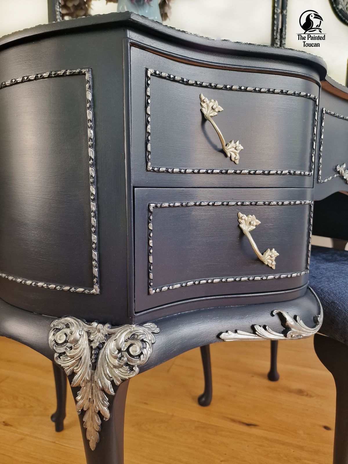 Navy Vintage Olympus Dressing Table photo 1250.0
