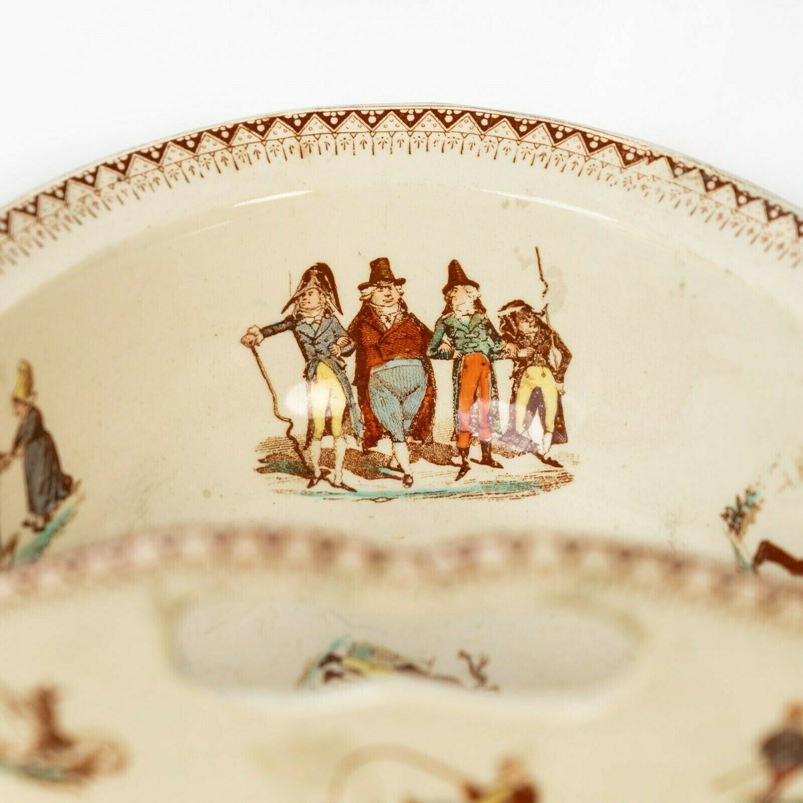 Turn Of The 19/20th Century New Born Baby's Ceramic/Wood Washstand From Eastern France photo Home Decor