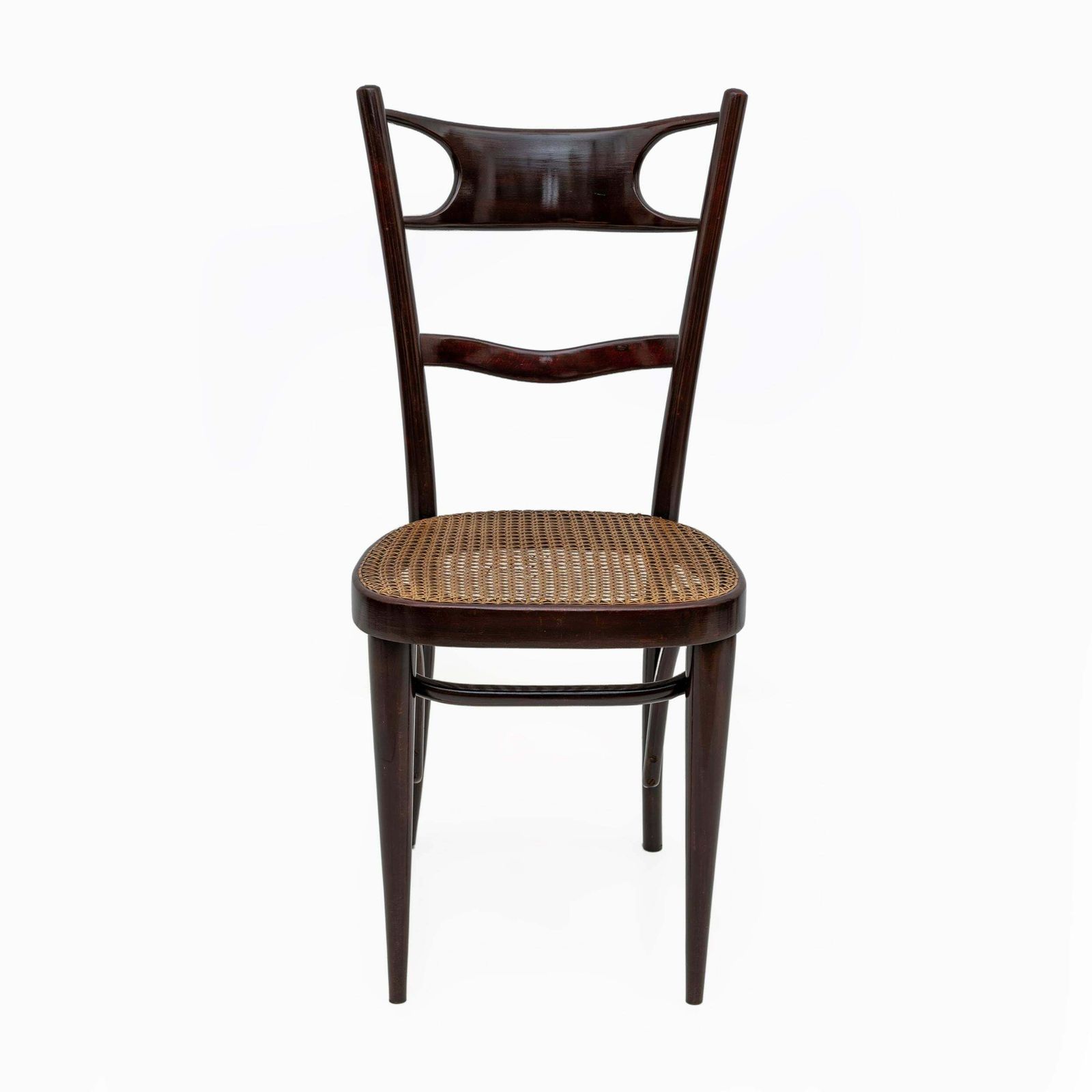 Set Six Early 20th Century Neapolitan Bent Beech Thonet Chairs Sautto & Liberale photo vinterior