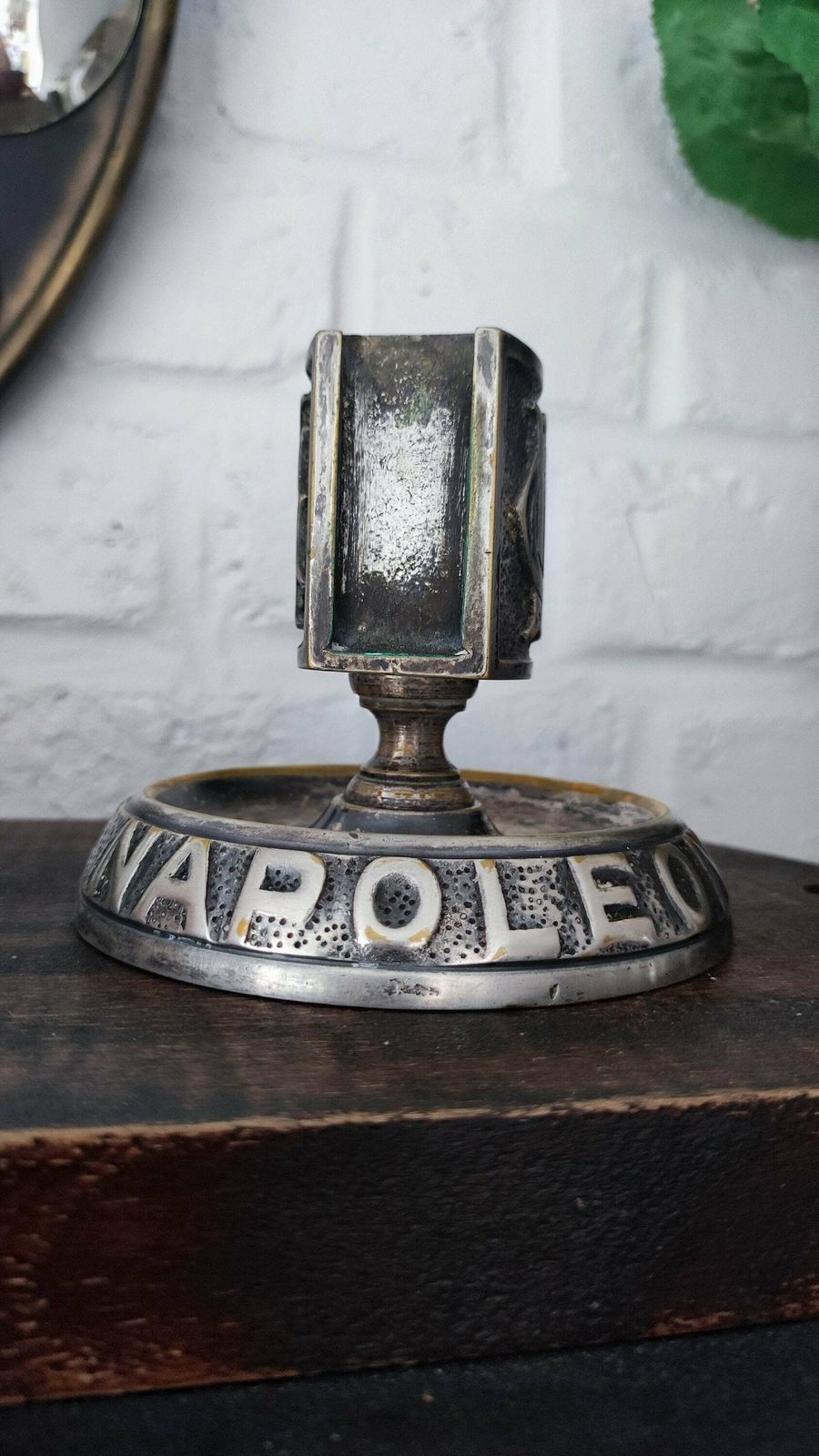 photo furniture Antique French Bronze Match Striker And Holder Café Napoleon Ashtray