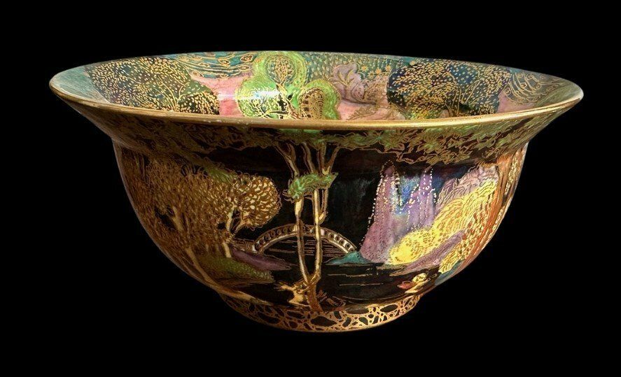 Wedgwood Fairyland Bowl, 1920s photo for sale