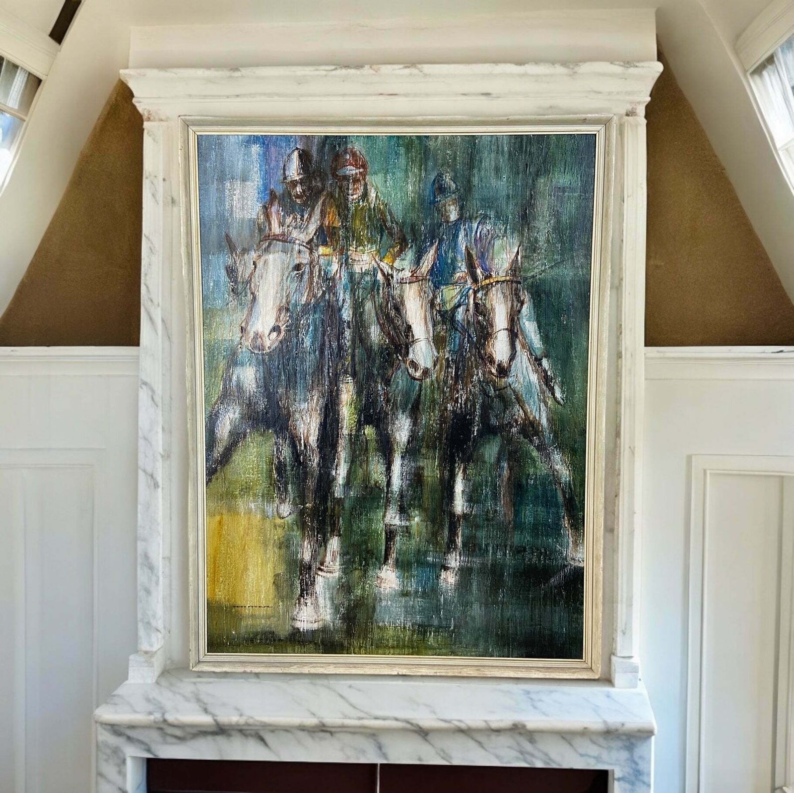 Horse Racers | Framed Art Style Print By Ten Nyer