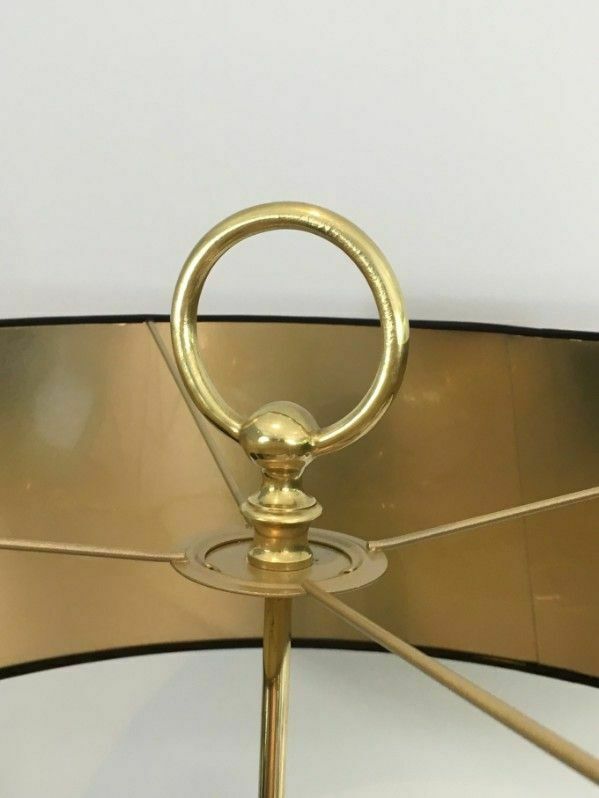 Parquet Floor Lamp In Brushed Steel And Brass. In The Style Of Maison Charles photo 1750.0
