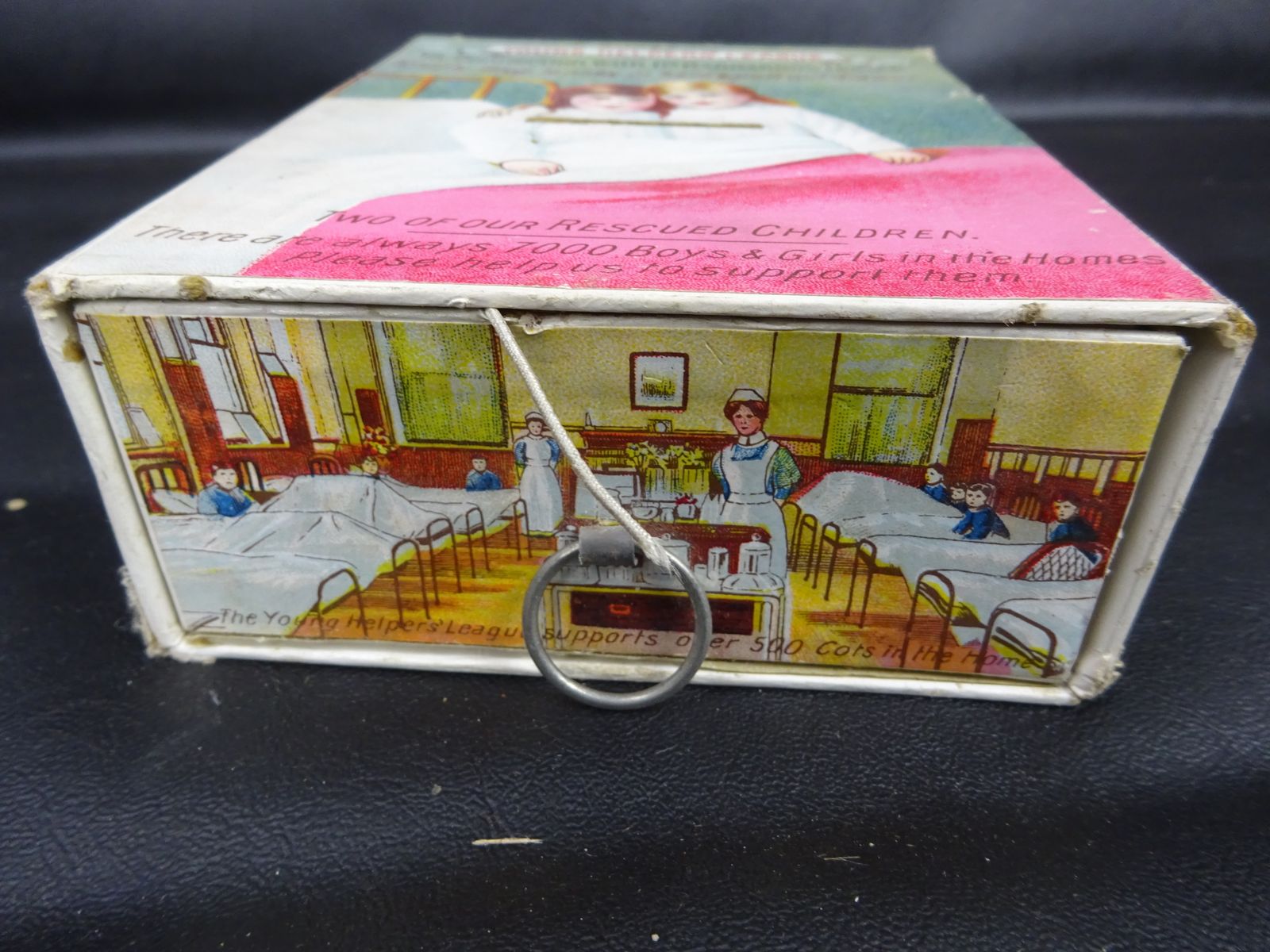 photo vinterior Rare Early 20thc Young Helpers' League DR Barnardo's Charity Money Box Bank