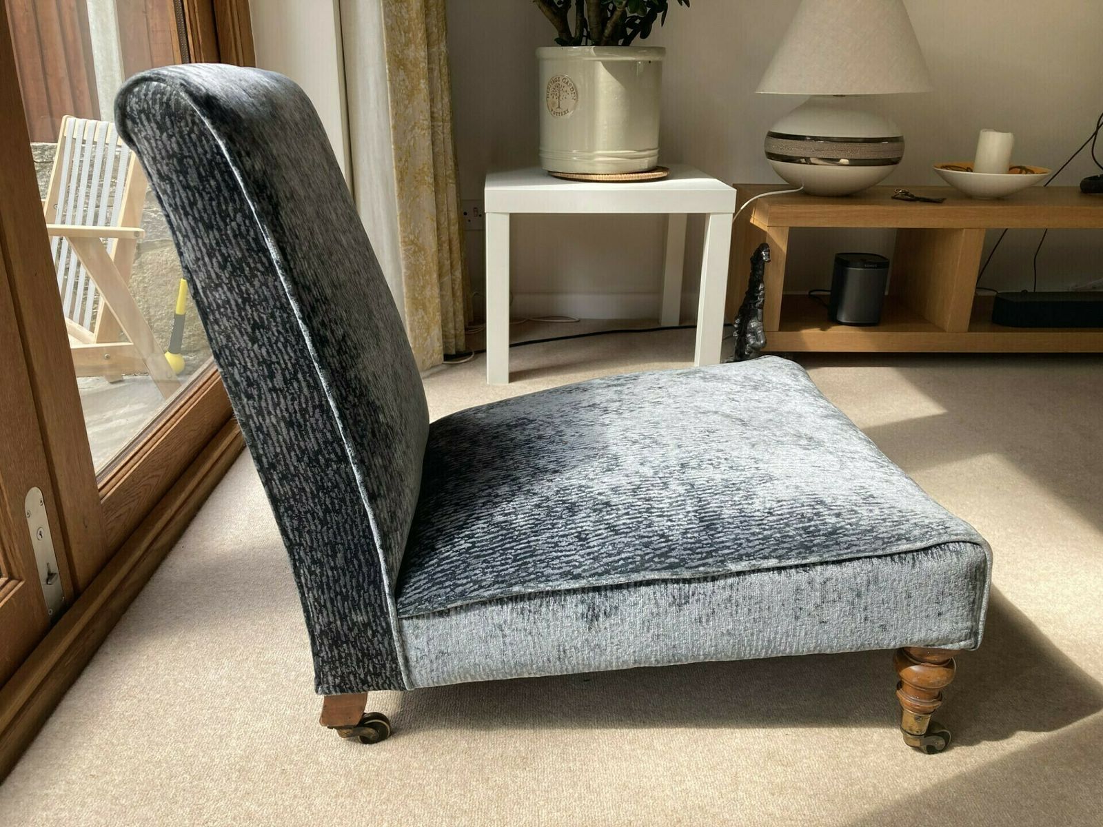 Velvet Victorian Nursing Chair photo furniture