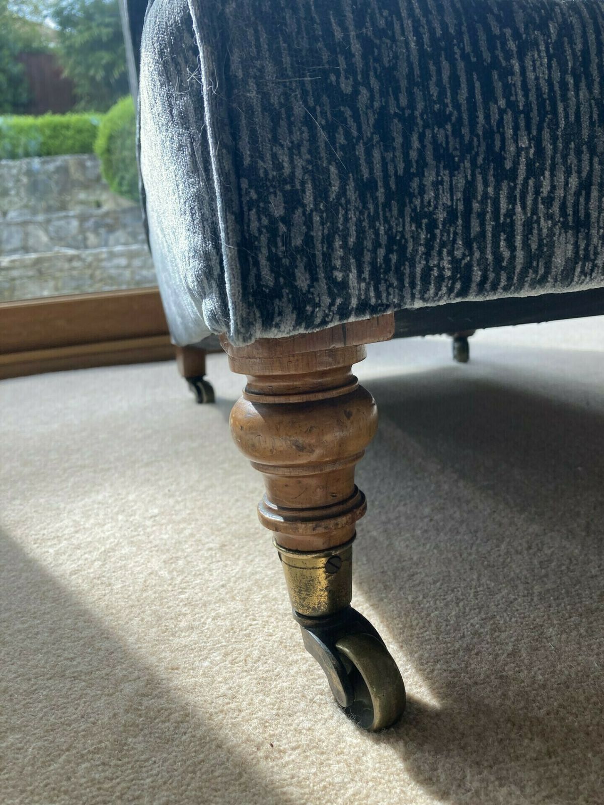 Velvet Victorian Nursing Chair photo for sale