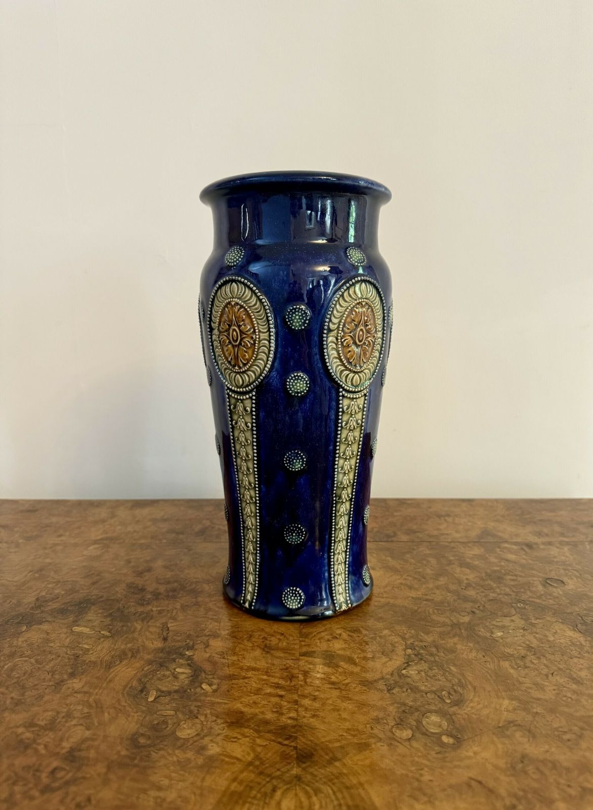 Quality Pair Of Large Antique Royal Doulton Vases By Ethel Beard photo furniture