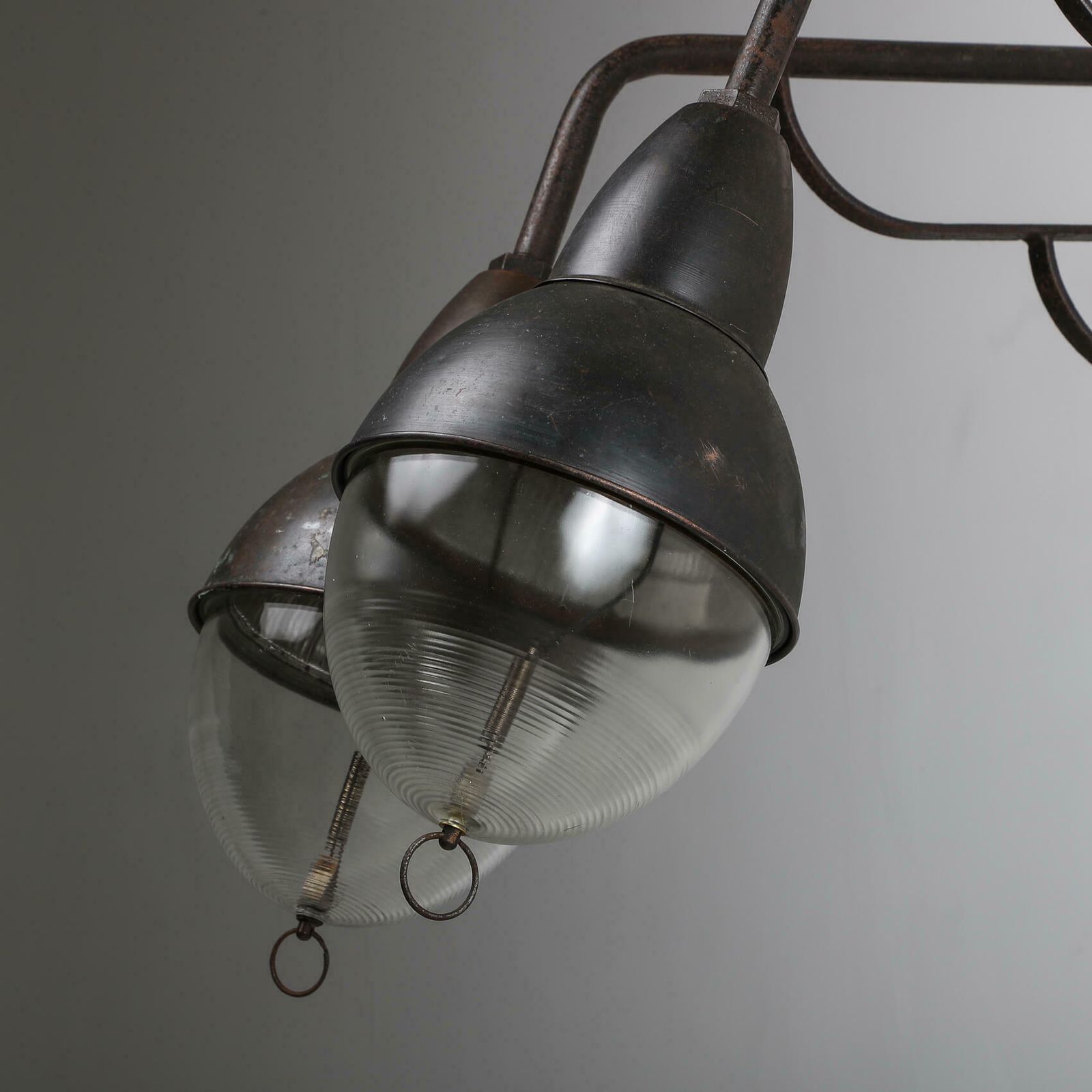 Industrial Copper Holophane Wall Lights photo vinterior