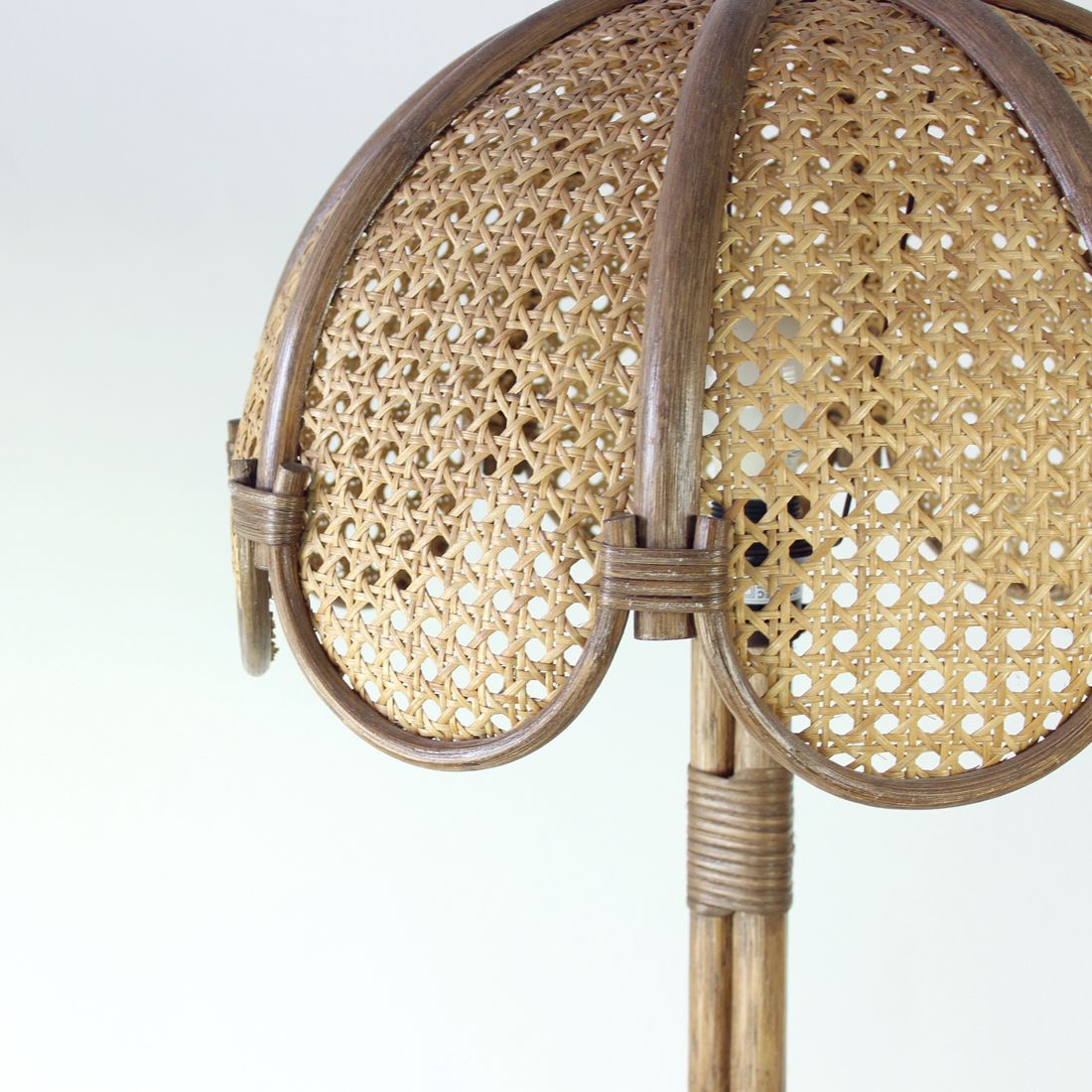Freestanding Floor Lamp In Bamboo, Czech Republic 1990s photo 360.0