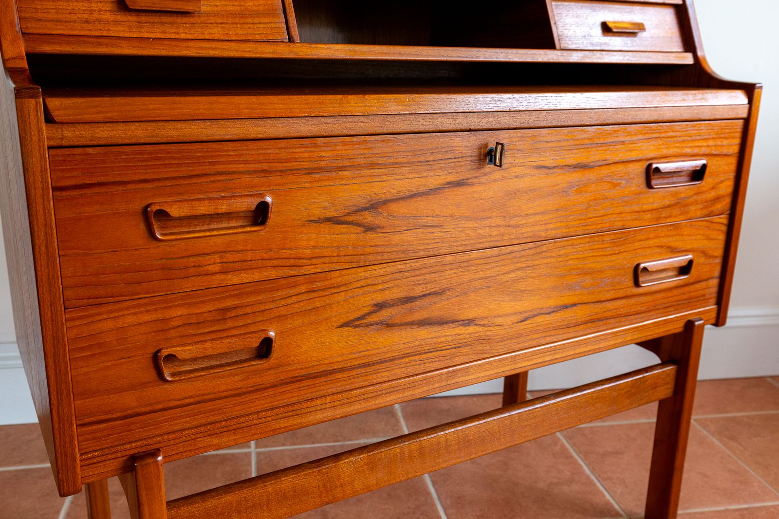 Arne Wahl Iversen Bureau Desk Secretaire Danish Mid Century Teak 1960s Mcm Scandinavian Vinde Møbelfabrik S.Ideboard C.Onsole C.Abinet Computer D.Esk photo Furniture