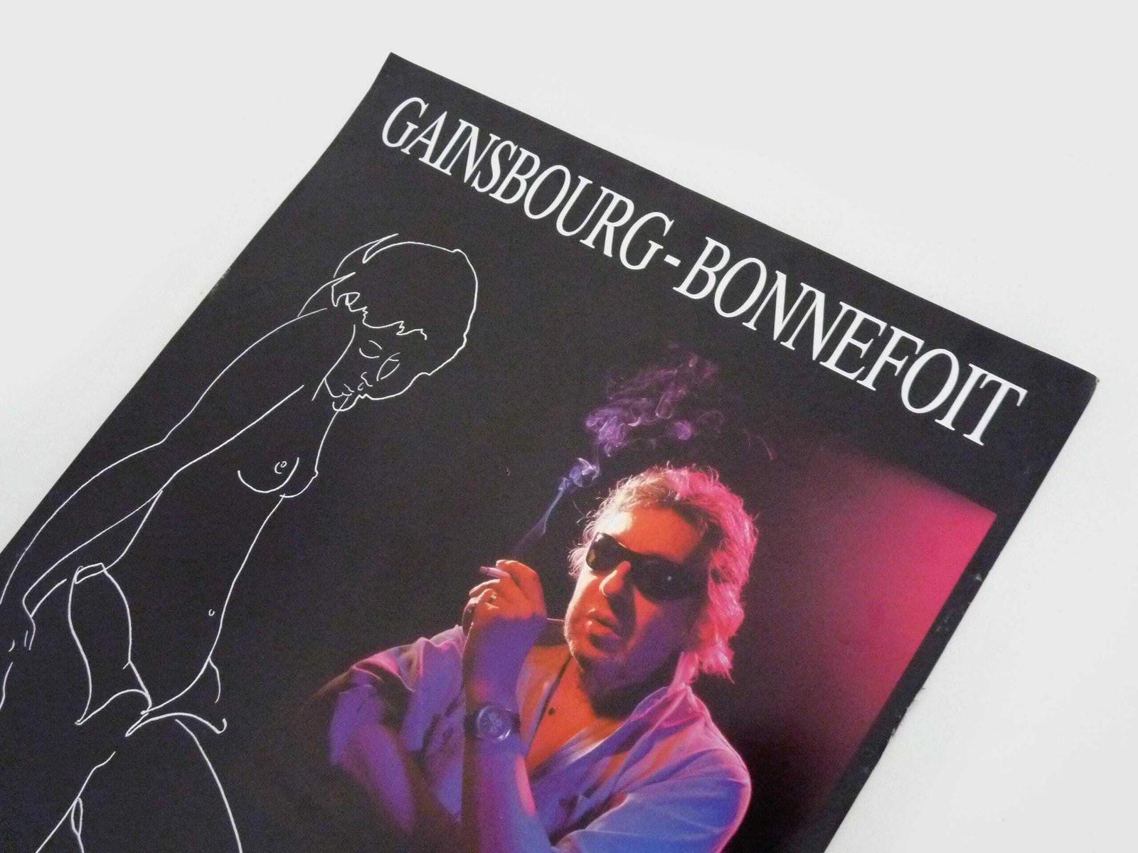 Gainsbourg Poster   Bonnefoit, Marilou, Hôtel Lutetia Paris. 1991 photo furniture