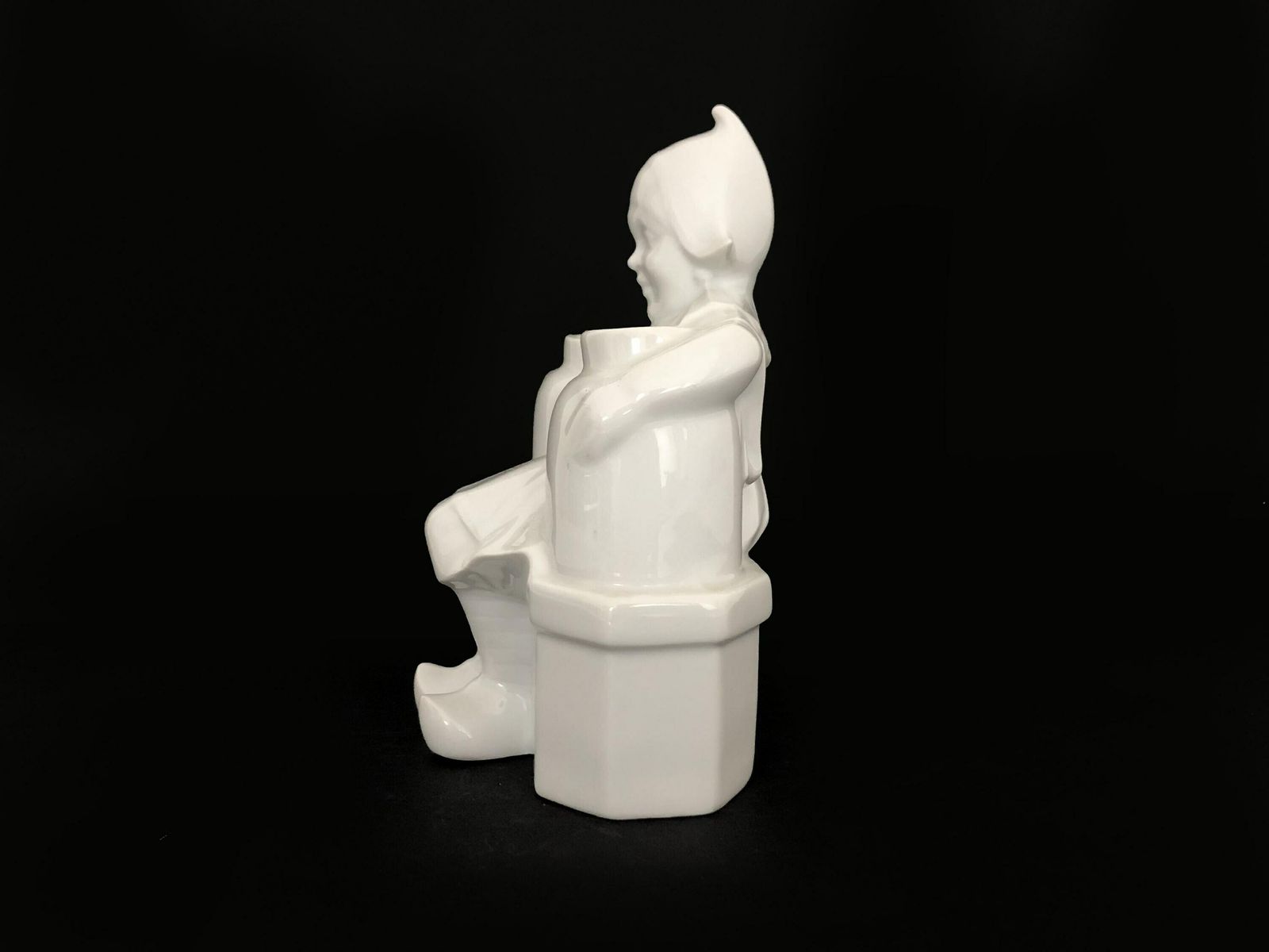 Art Deco Night Light In Limoges Porcelain "Armand Godard" photo vintage