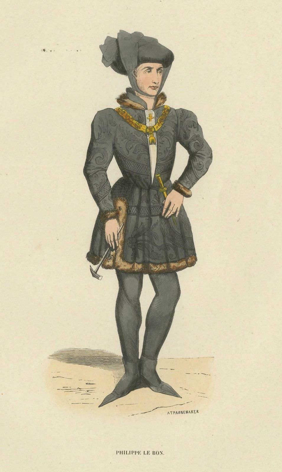 Philippe Le Bon Or The Good  Duke Of Burgundy  The Duke's Prestige 1847 photo 182.0
