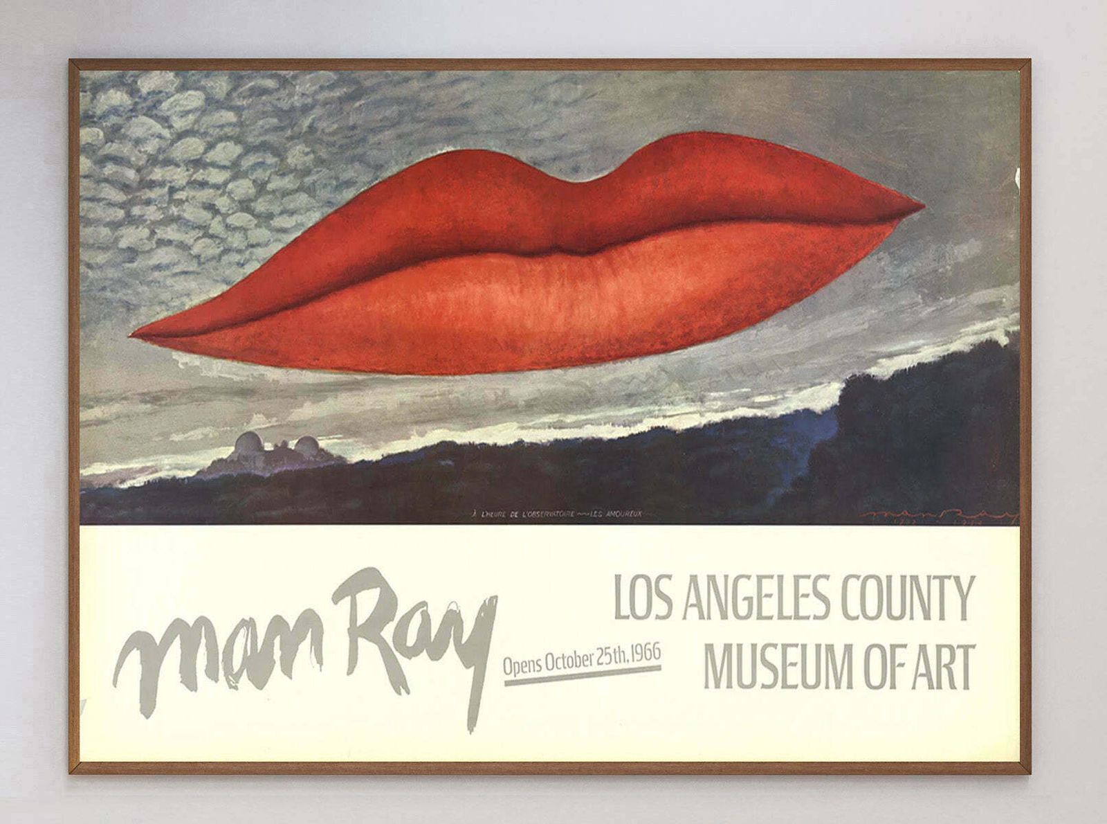 Man Ray   Los Angeles County Museum Of Art  Original Vintage Poster photo 618.0