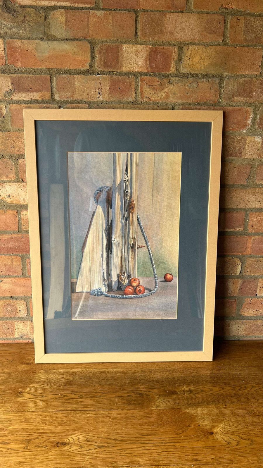 Large Original And Well Executed Still Life Watercolour Painting