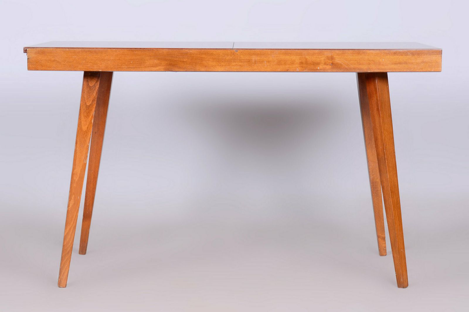 photo buy Original 20. Century Folding Table, Beech, Mahogany Veneer, Czech, 1960s