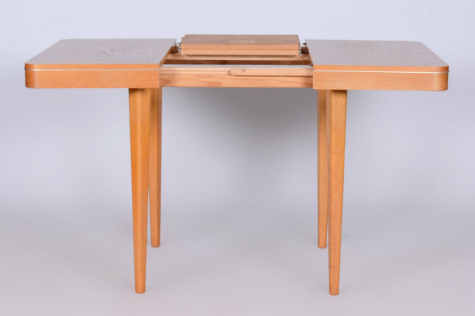 Original Mid Century Folding Table, By Jitona Sobeslav, Oak, Czech, 1950s photo furniture