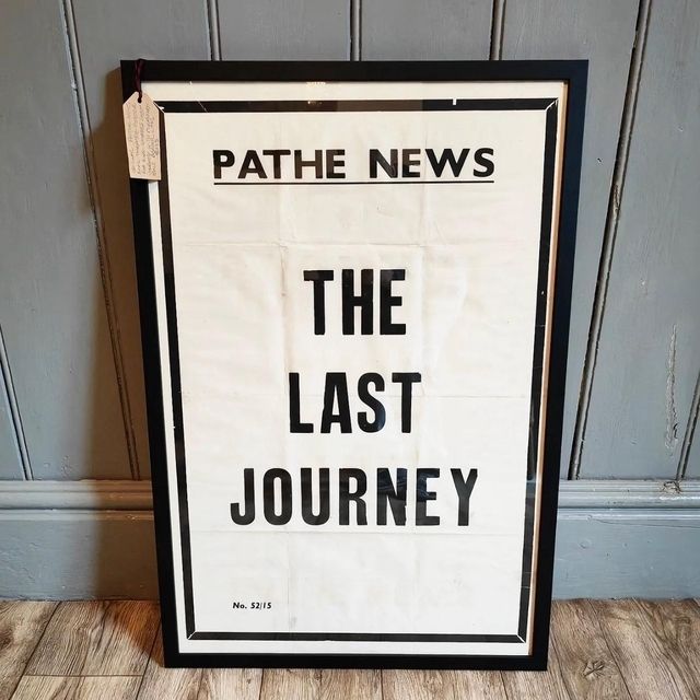 Pathe News Theatre Poster (King George's Last Journey)