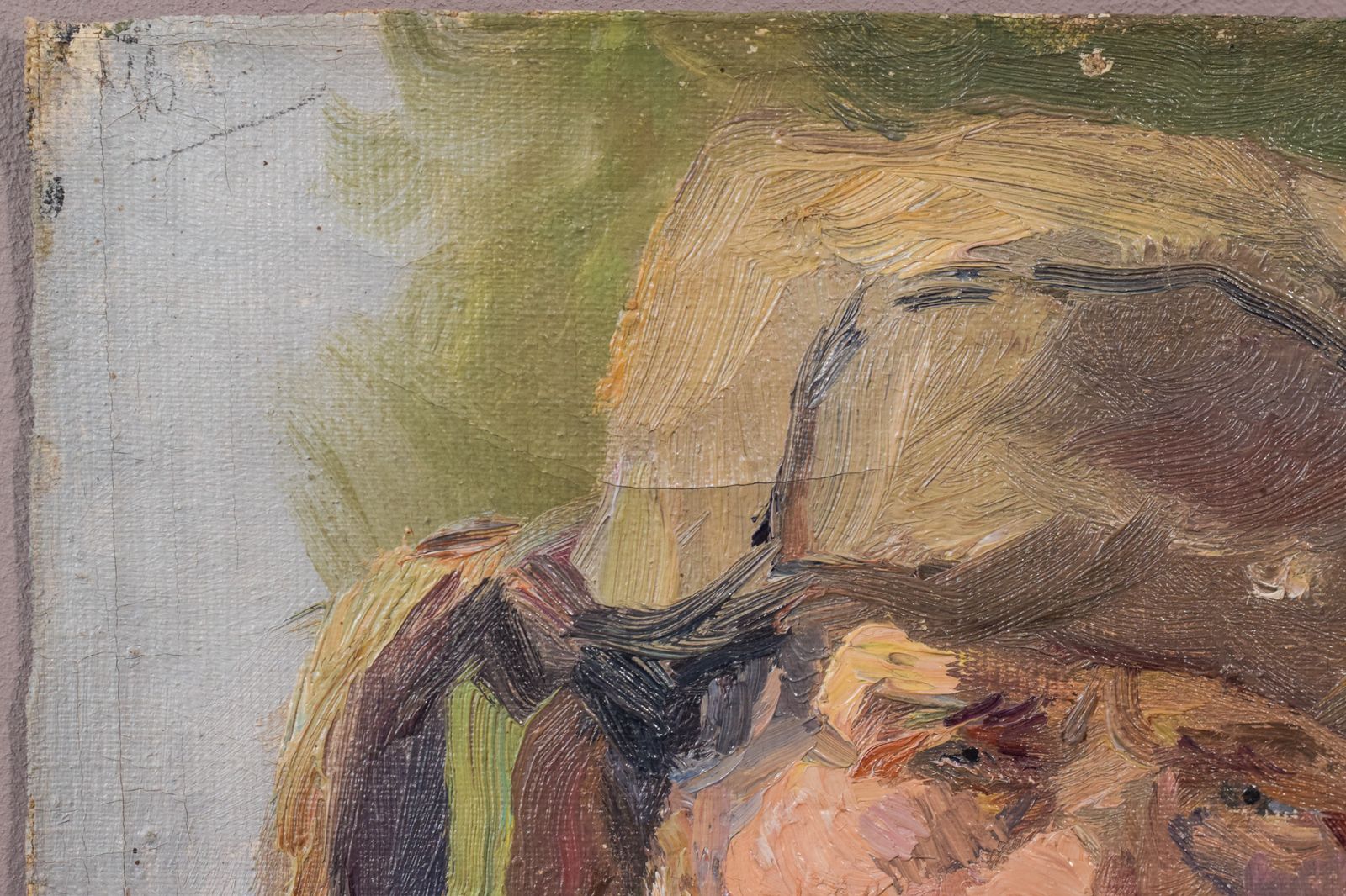 Oil Sketch Of A Russian Soldier photo 622.0