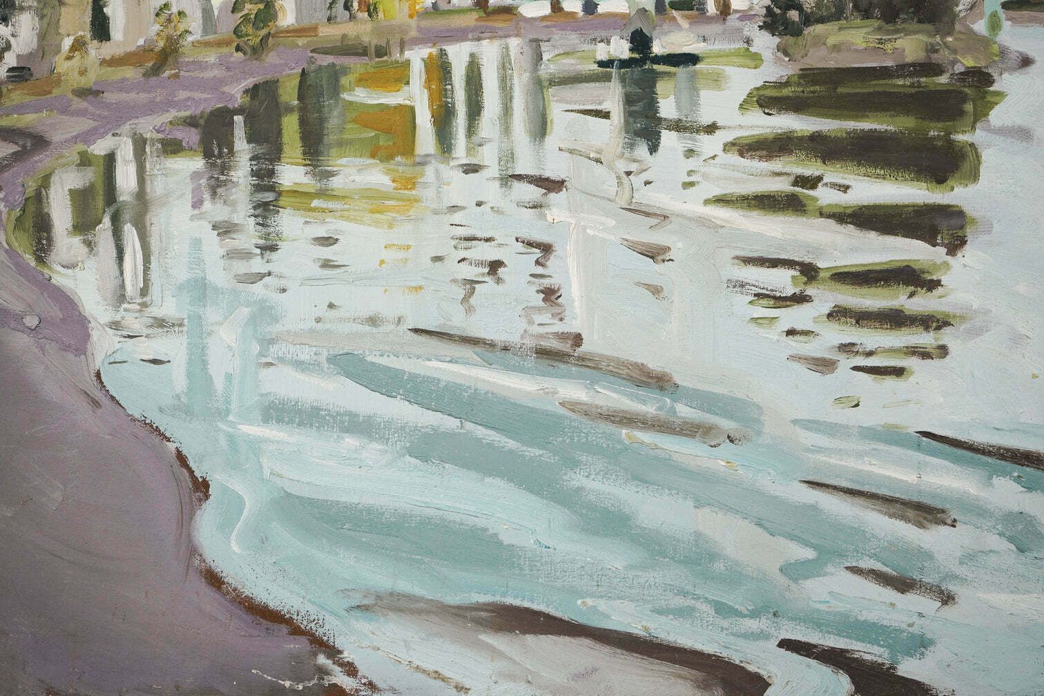 Strand On The Green   En Plein Air Oil Sketch photo Art