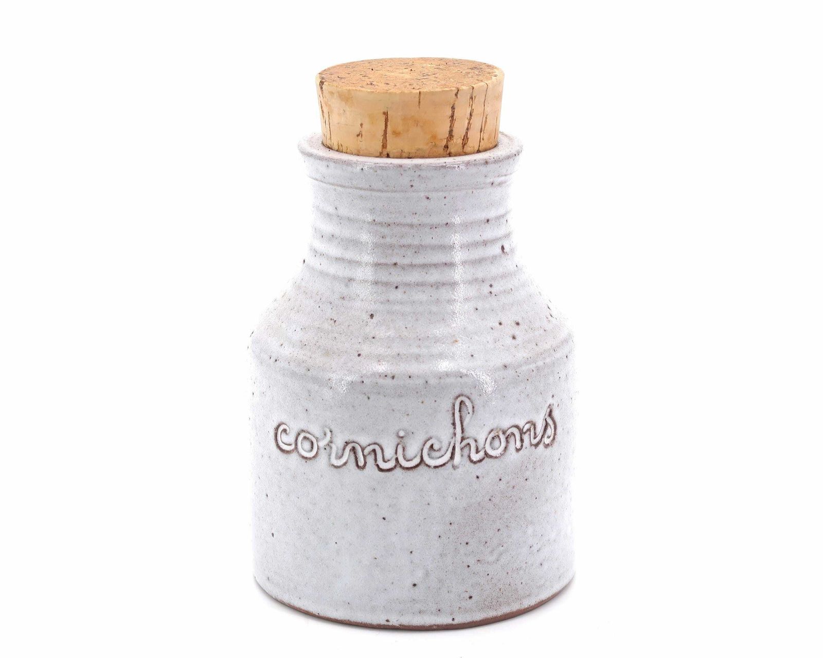 French Ceramic Pickles Jar By Jeanne And Norbert Pierlot, Ratilly France, 1960s / Grey Kitchen, Stoneware, Boho Chic, Country, Farmhouse photo furniture