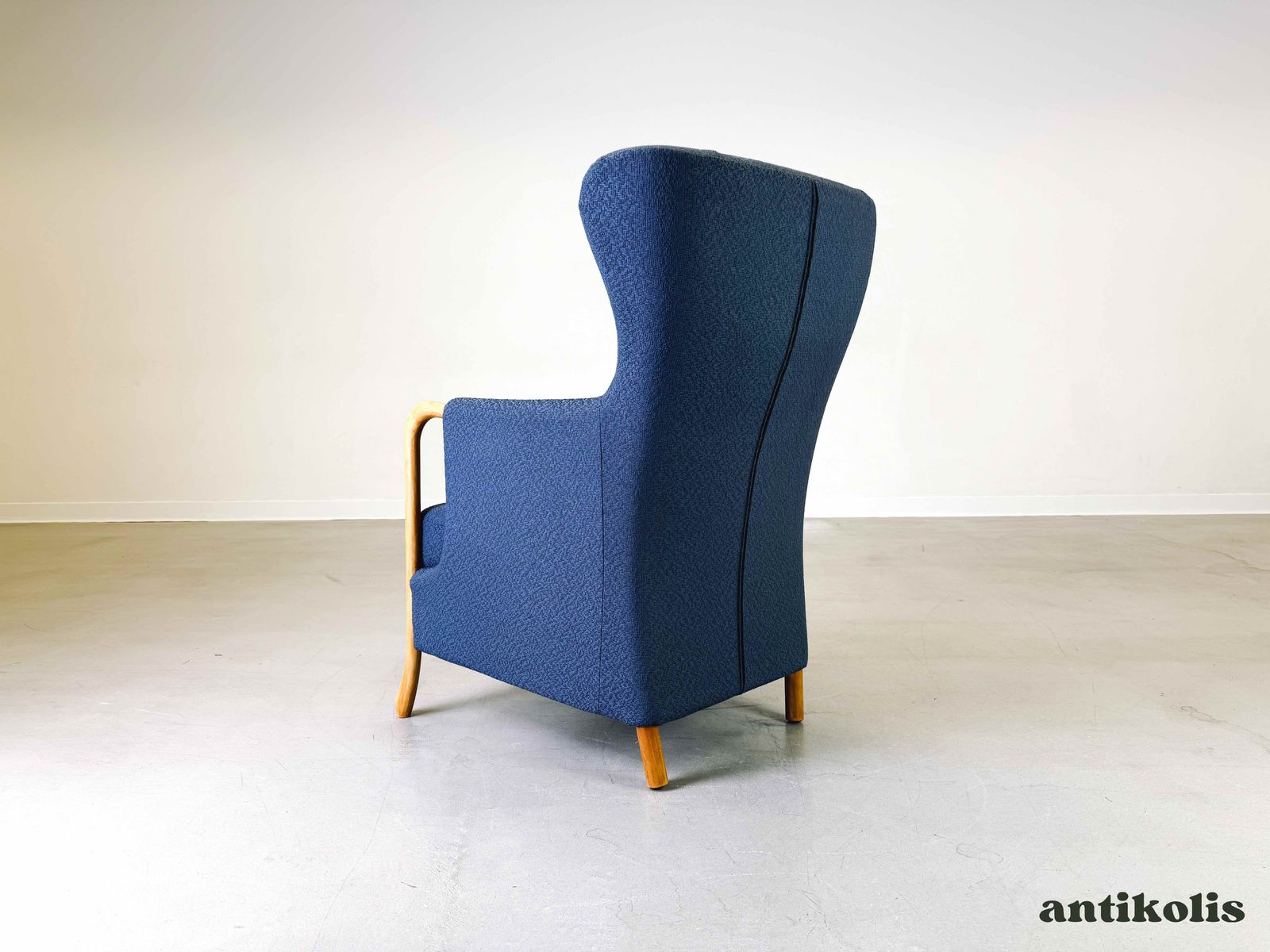 Vintage Mid Century Ohrensessel Claudia Stouby Møbelfabrik Mit Ottomane 1970 photo buy