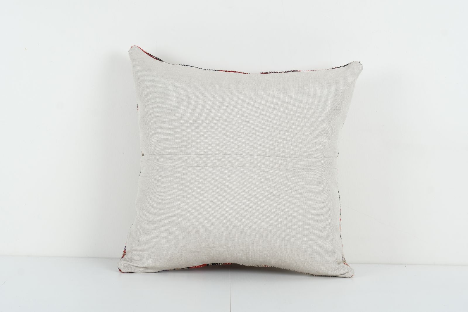 Square Turkish Oushak Pillow Cover, Handmade Faded Carpet Cover, Interior Designer Decor photo for sale