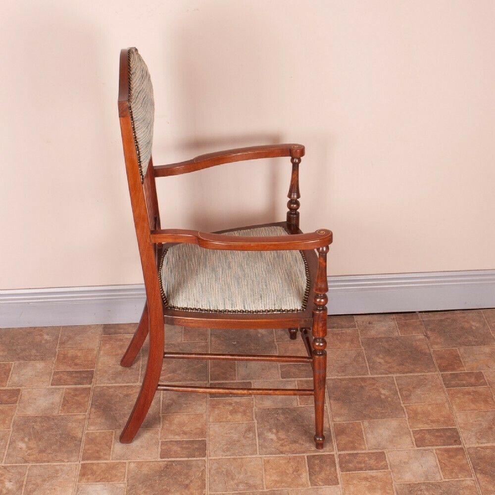 Edwardian Inlaid Occasional Elbow Chair photo 370.0