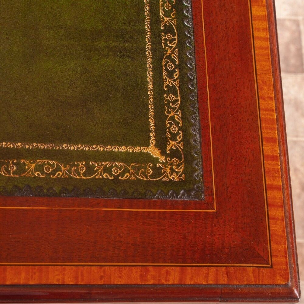 Good Quality Edwardian Inlaid Mahogany Writing Desk photo buy