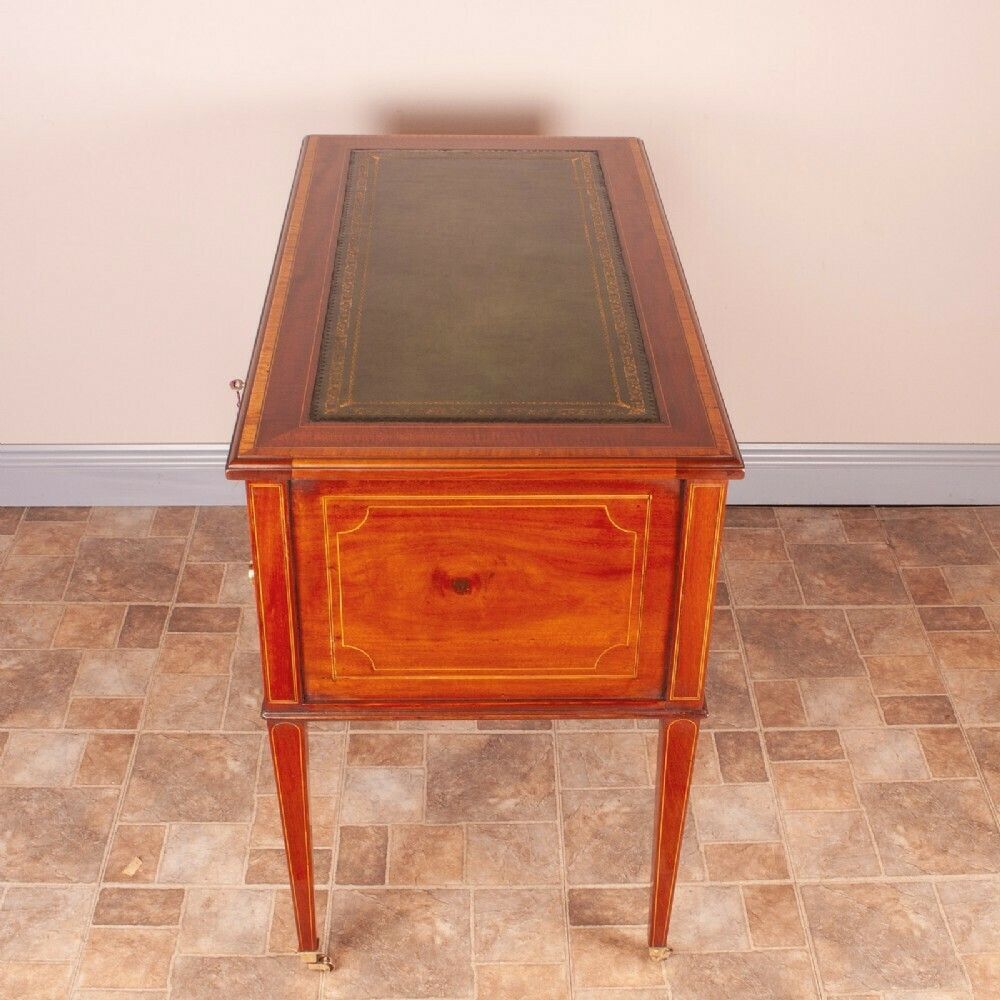 photo vinterior Good Quality Edwardian Inlaid Mahogany Writing Desk