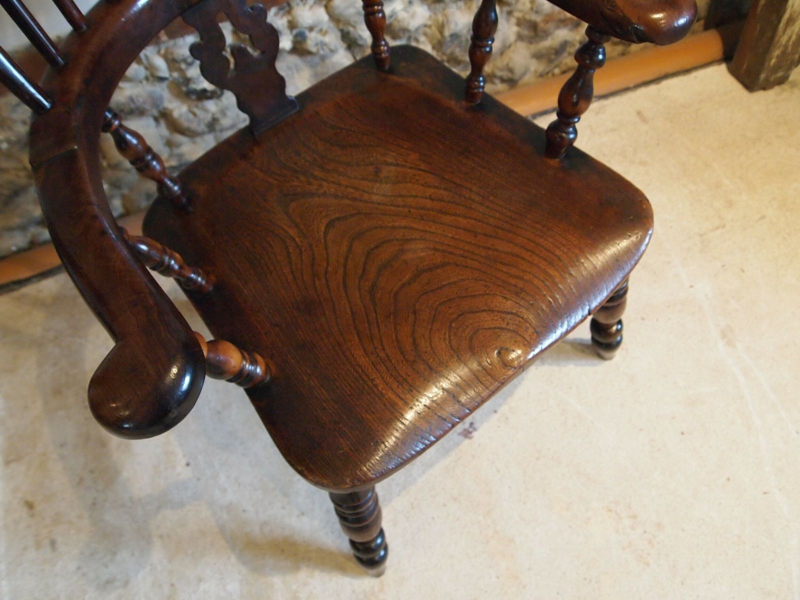 Chair Outstanding John Moss Worksop Yew And Burr Yew Windsor Armchair C1860 photo furniture