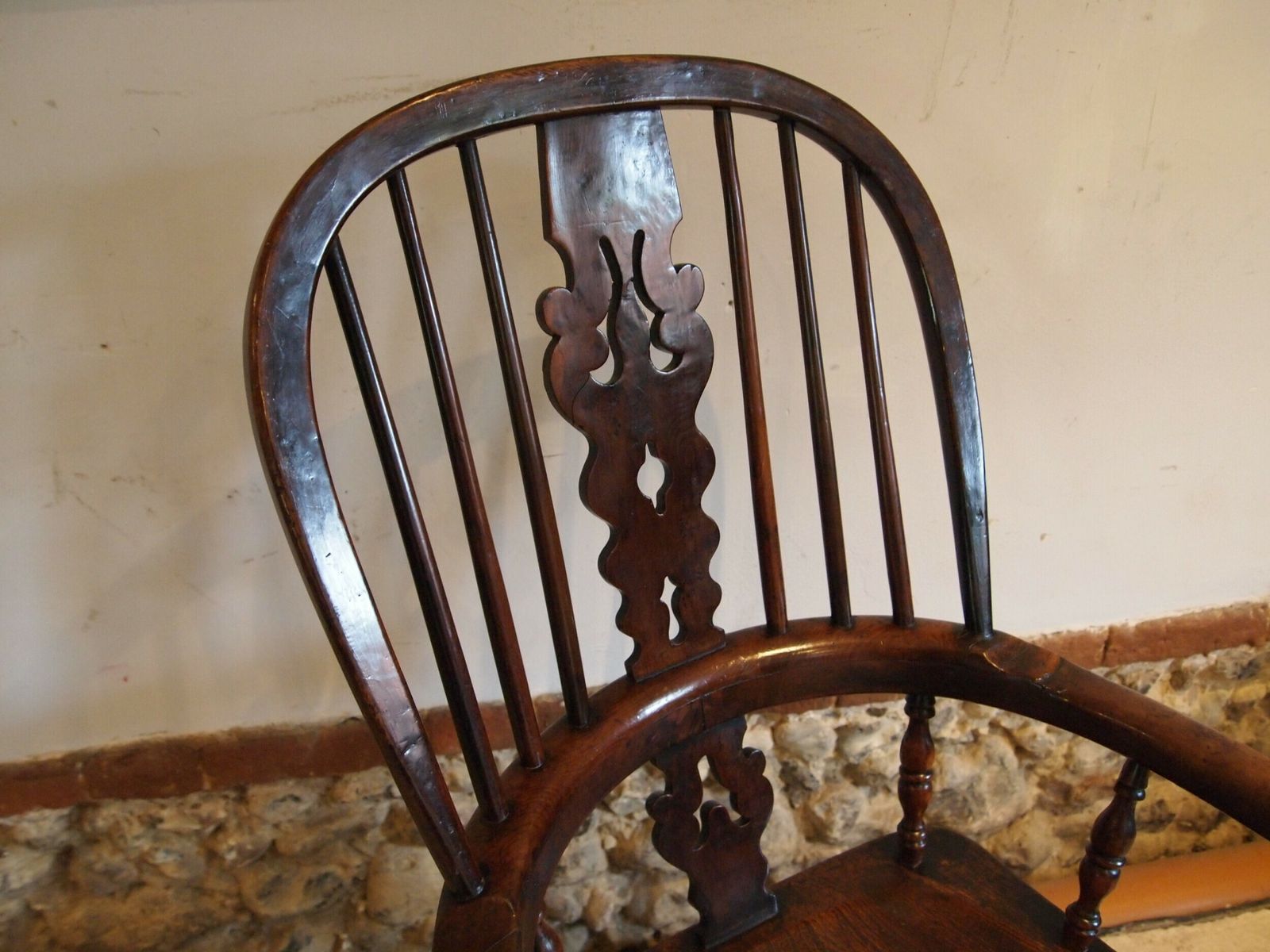 Chair Outstanding John Moss Worksop Yew And Burr Yew Windsor Armchair C1860 photo 495.0